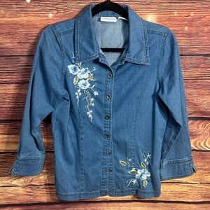 Jaclyn Smith Classic Blue Denim Jacket